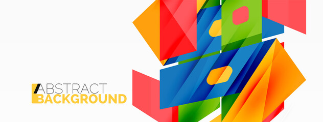 Creative geometric wallpaper. Abstract ribbon style line composition. Techno business template for wallpaper, banner, background or landing