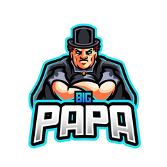 Big papa esport logo template