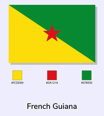 Flag of the former departmental council of French Guiana, disbanded in 2015.