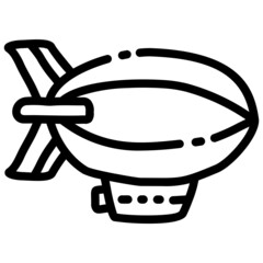 handdrawn zeppelin icon © zulfa