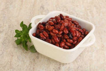 Red kidney bean in the bowl