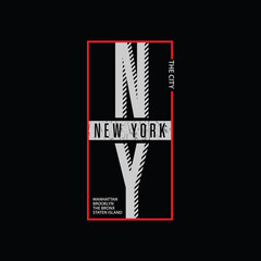 New york vector illustration and typography, perfect for t-shirts, hoodies, prints etc