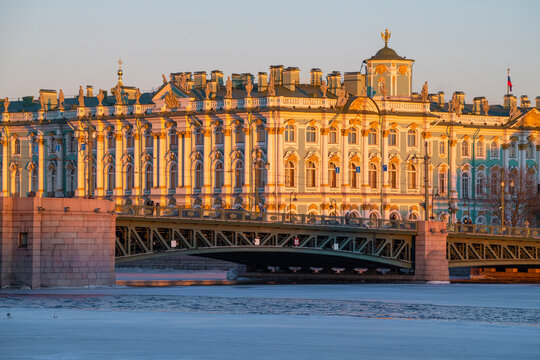 February evening at the Winter Palace. Saint Petersburg, 