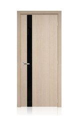 the door in the house with a beautiful handle. it's nice to open and close the door. modern design, expensive and beautiful door fittings