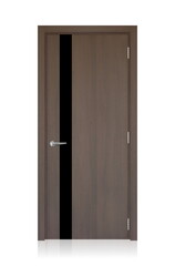 the door in the house with a beautiful handle. it's nice to open and close the door. modern design, expensive and beautiful door fittings