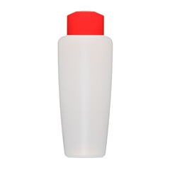 Cosmetic bottles with lid isolated on white background. Bottle with hand sanitizer. Antimicrobial liquid gel. Hand hygiene. Shampoo bottle. Medicine bottle. Liquid soap.