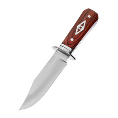 Knife tourist, hunting, tactical, military for survival and self-defense. Steel blade. Wooden...