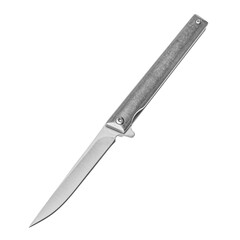 Knife tourist, hunting, tactical, military for survival and self-defense. Steel blade. An isolated...