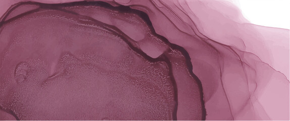 Alcohol ink texture. Abstract hand painted bordo background.