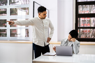 Boss Firing Female Employee
