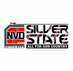 NEVADA THE SILVER STATE. T-Shirt Design vector illustration.