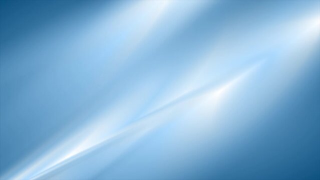Bright blue smooth blurred stripes abstract tech motion background. Seamless looping. Video animation Ultra HD 4K 3840x2160