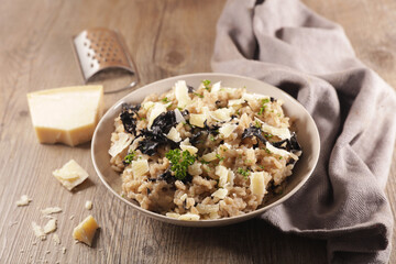risotto with mushroom and parmesan