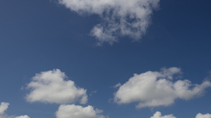 blue sky with white clouds