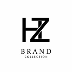 Letter HZ vector logo design symbol  icon emblem