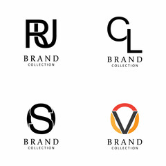 Letter vector logo design symbol  icon emblem