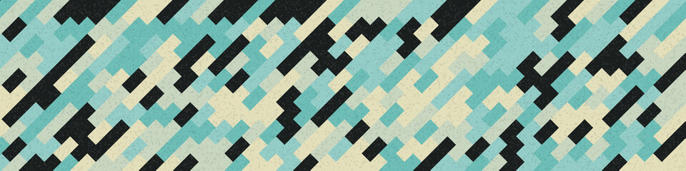 Fototapeta premium Abstract Geometric Pattern generative computational art illustration