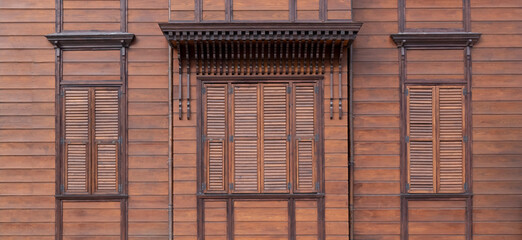 wooden Building Exterior, front view