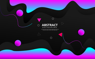 Abstract fluid shape gradient colors background