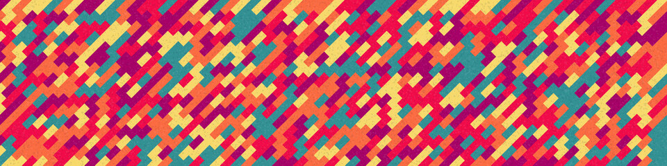 Abstract Geometric Pattern generative computational art illustration