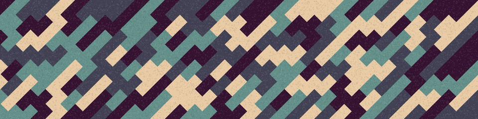 Fototapeta premium Abstract Geometric Pattern generative computational art illustration