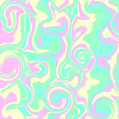 Fototapeta na wymiar Marbled texture vector design. Bright neon colors mixed liquid decorative background. Pink, purple, blue, green colorful fluid illustration