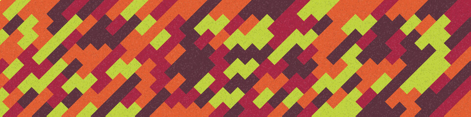 Fototapeta premium Abstract Geometric Pattern generative computational art illustration