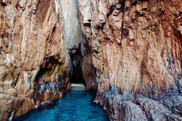 Scandola Natural Reserve, Corsica Island. Seascape, south France