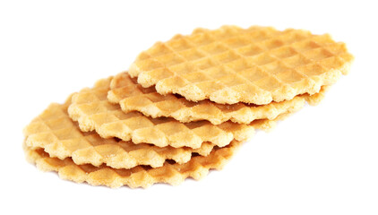 Sweet cookies on a white background.