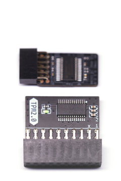 Two types of TPM module chips for mother moards