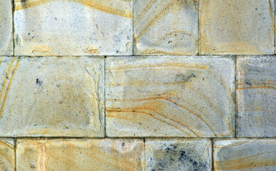 Beautiful dilapidated solid stone wall