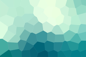Sea blue and green low poly rock texture pattern background.	