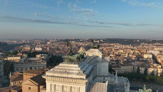 Altare della Patria a Roma, Italia.
Il monumento ai caduti, dette anche Milite Ignoto a Piazza Venezia nel centro di Roma.