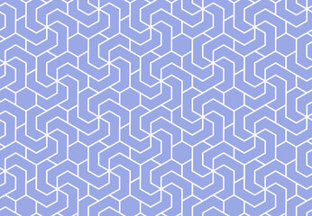 The geometric pattern with lines. Seamless vector background. White and blue texture. Graphic modern pattern. Simple lattice graphic design