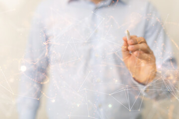 touch Futuristic wave, Futuristic data stream