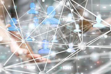 conference Digital Network and data concept 3d