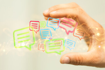 speaking bubble communication conference Digital Network