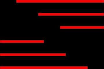 Header and footer strips lines in red and black colour background