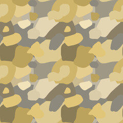 camouflage spots in brown earthy tones, seamless pattern in military style, hand-drawn camouflage, camouflage background