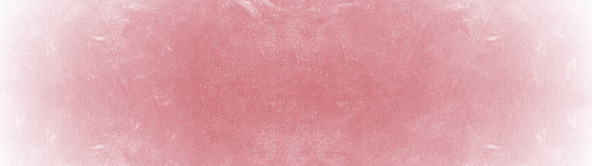 Bright pastel pink colored painted paper texture background template pattern, long panoramic banner..