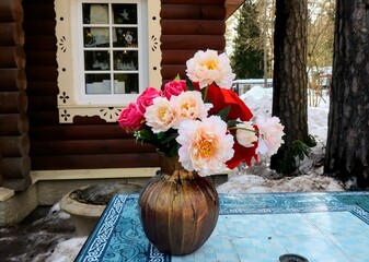 flowers in a vase