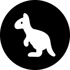 kangaroo glyph icon