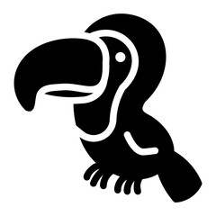 toucan glyph icon