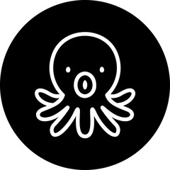 octopus glyph icon