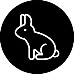 rabbit glyph icon