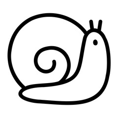 snail line icon