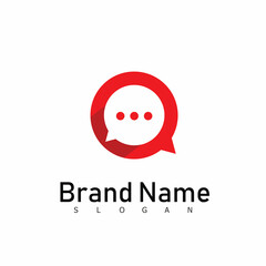 chat logo design business icon