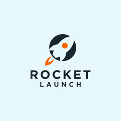 rocket logo or space logo