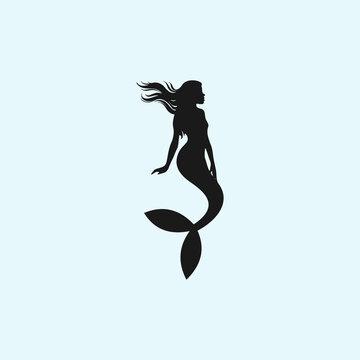 mermaid logo or mermaid icon