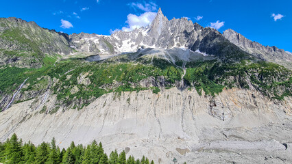 montagne, lac, riviere